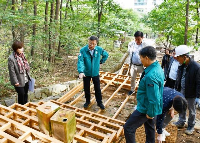 수원시 영통구 박사승 구청장 사색공원, 11월 새단장~ 산책로가 새롭게! 빛나게!
