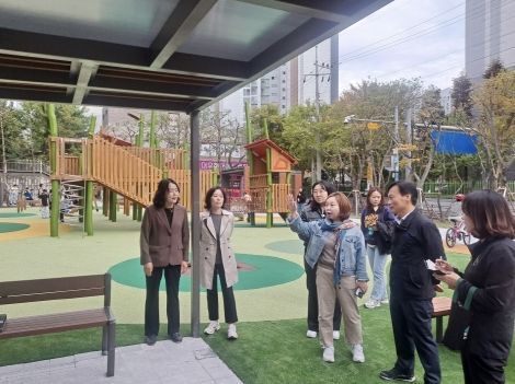 전자영 경기도의원, “경기도 특조금 5억 원으로 금화1어린이공원 놀이터 완공”