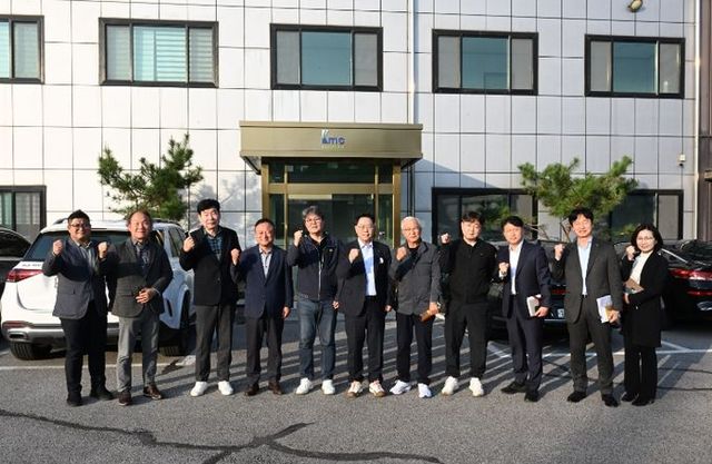 강수현 양주시장, 합성피혁 전문기업 ㈜기마 방문