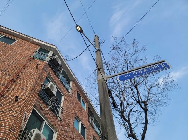 노후 보안등 교체 완료 후