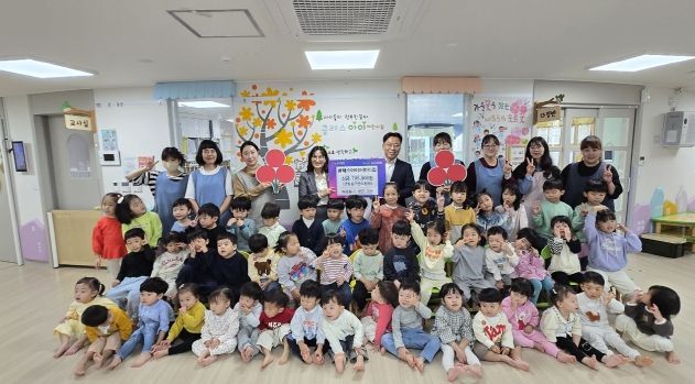 양주시 옥정2동, 클래스아이어린이집 바자회 수익금 기부…사랑의 온도 87℃ 달성