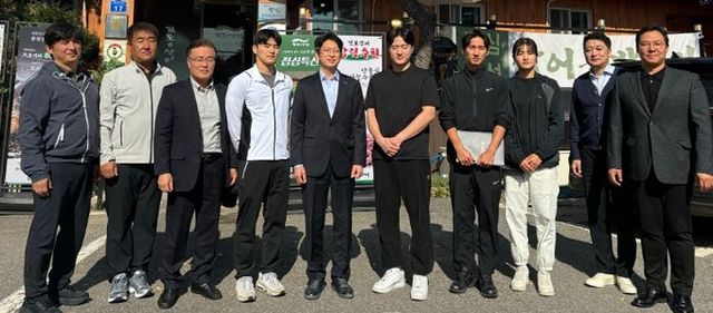 전국체전서 눈부신 활약…남양주시, 직장운동경기부 선수단 격려