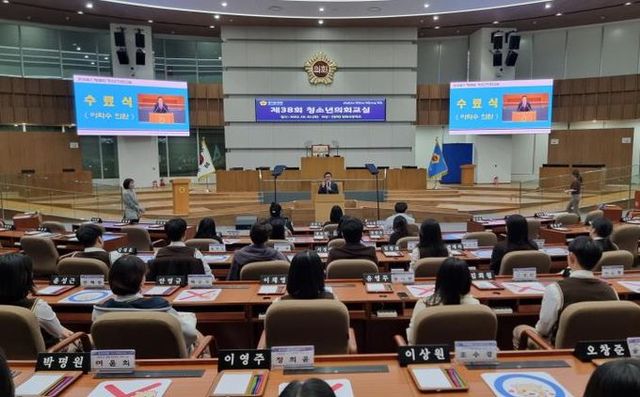 경기도의회 이학수 의원, '청소년의회교실' 참석해 평택 현화고 학생들 격려