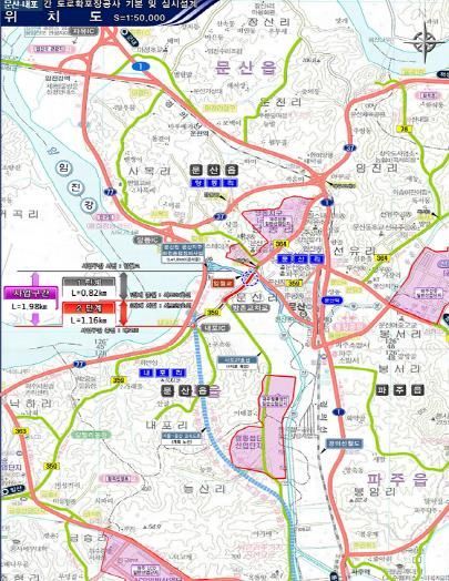 문산~내포2 구간(위치도)