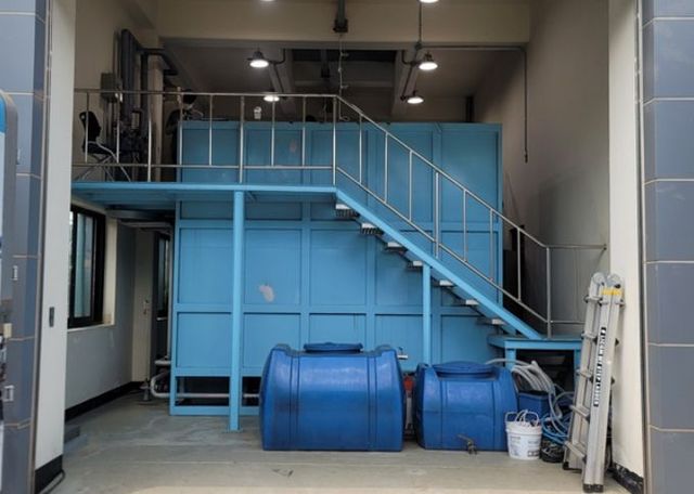 환경신기술(하수 분할유입, 조대기포 교반 및 양방향 방류장치를 이용한 연속 회분식 하수고도처리기술) 시설