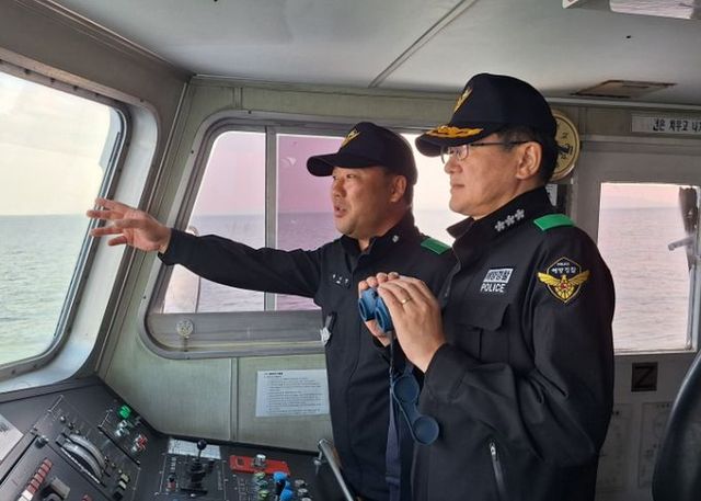 중부해경청장, 접경해역 해양안전 확보위한 치안현장 점검