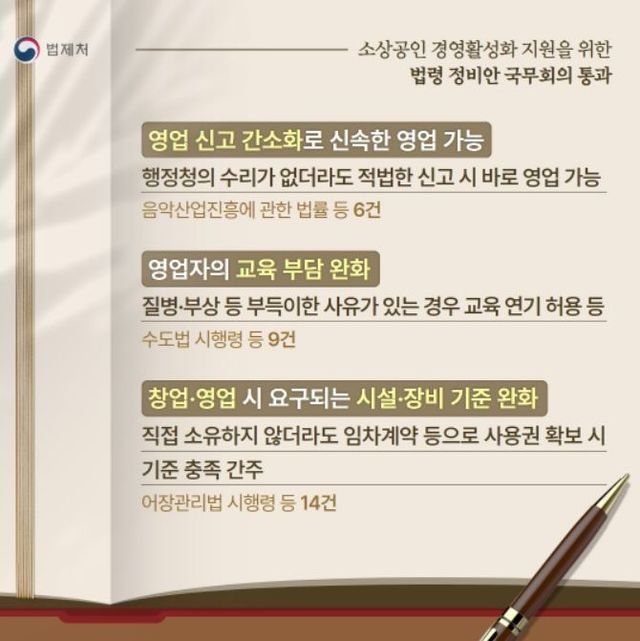 소상공인 지원 법령 정비안