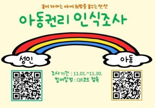 아동친화도시 안산시, 아동권리 인식조사 진행해 정책에 활용