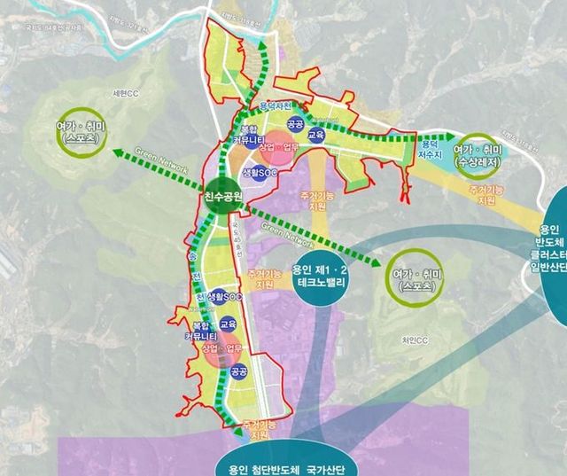용인특례시 처인구 이동읍에 예정된 반도체 신도시 계획이 국토교통부 중앙도시계획위원회 심의를 통과했다