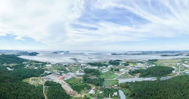 바다향기수목원 전망대에서 본 풍경