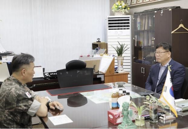 이상균 수원시 팔달구청장, 팔달구 예비군지역대 격려 방문