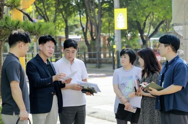 수원시 권선구, 입북동 통학로 위해 환경 개선 현장행정