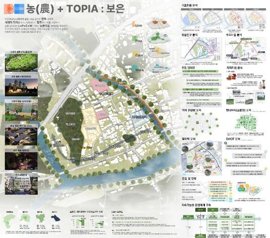 2024년 제22회 한국농촌계획대전 수상작(대상 BE 농(農)+TOPIA : 보은)
