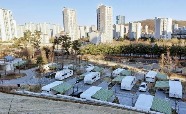 수원특례시 광교호수공원캠핑장 전경. (사진=수원도시공사 제공)