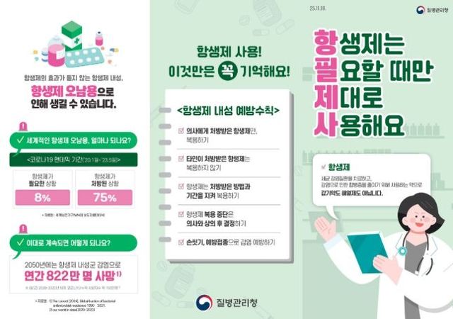 항생제 예방관리 수칙(리플렛)