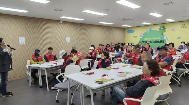 우리동네 재활용지킴이 대상 현장체감형 교육 사진