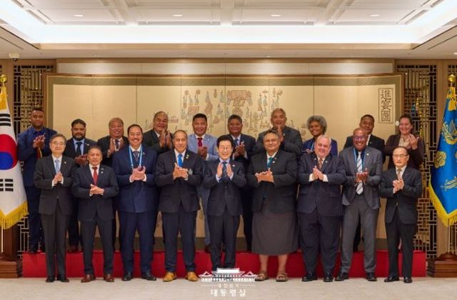 태평양도서국 외교장관 단체 접견(대통령실)