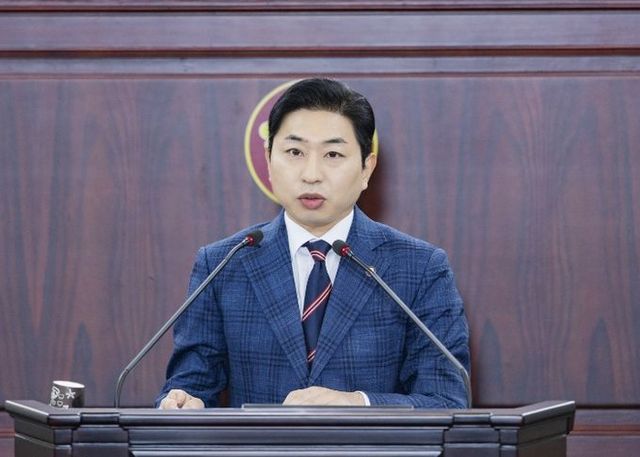 김종복 의원 5분발언모습