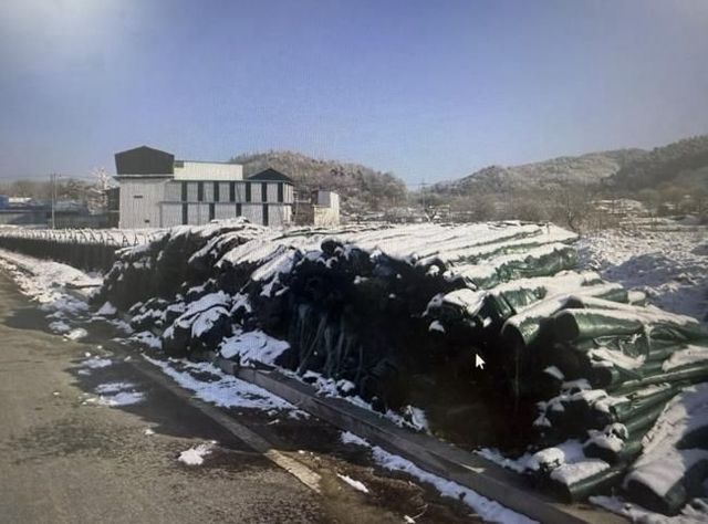 수거된 인삼 영농폐기물