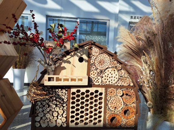 산림부산물 활용 전시 '자연의 순환, 생명을 잇다'(곤충호텔)