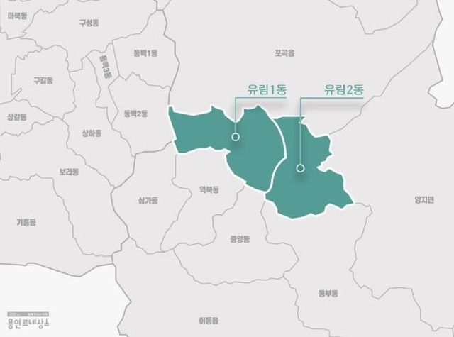 용인특례시 처인구 유림동이 유림1동과 유림2동으로 분동한다.