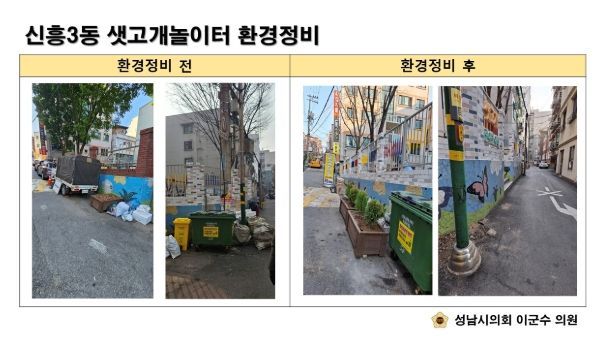 신흥3동 샛고개놀이터 환경정비 완료