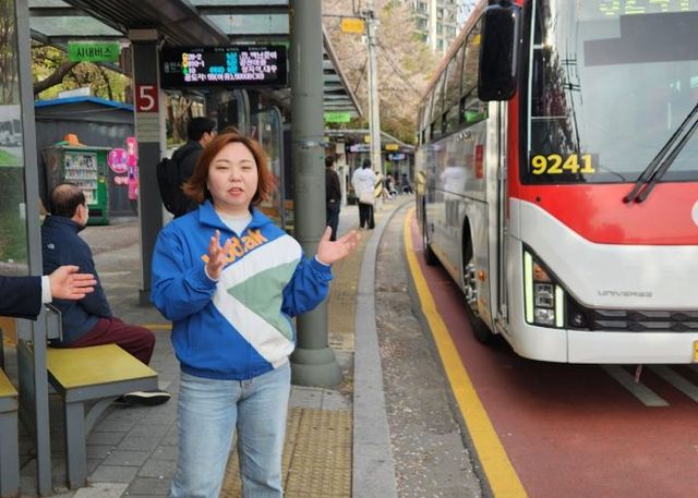 경기도의회 전자영 의원, 기흥~판교 노선, 경기도 공공버스 9241번 운행 현장 방문