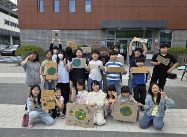 옥천청소년방과후아카데미 단체사진