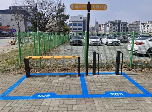 평택시, 보도 위 공유킥보드 정돈 위해 민관 공동 대응