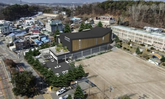 용인특례시 백암초 복합문화센터 예상 조감도)