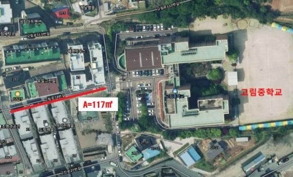 처인구 관내 통학로 캐노피 설치 구역