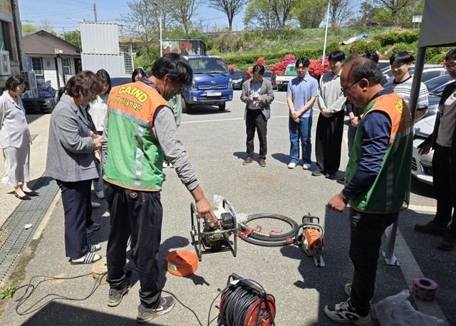 평택시 청북읍, 여름철 호우 대비 수방 장비 점검 및 교육