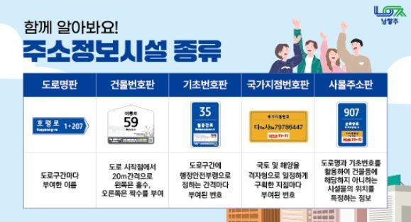 주소정보시설 종류 홍보자료