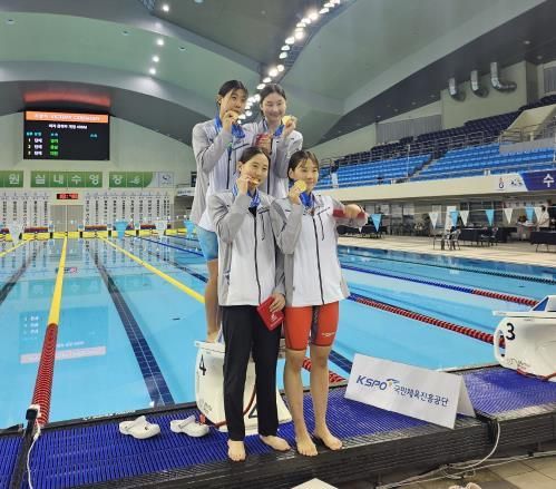 (사)오산스포츠클럽 수영 선수단, 전국소년체육대회서 금빛 질주…메달 6개 획득