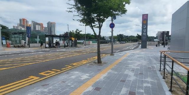 구성역 팻말 사진