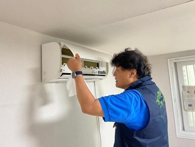 에어컨 필터 청소