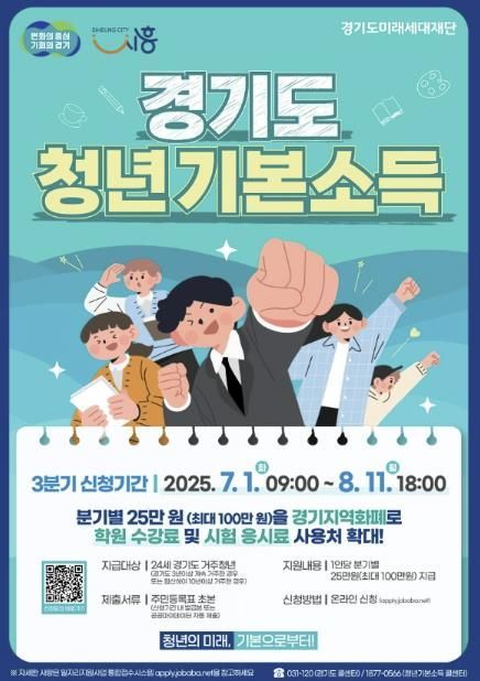 '경기도 청년기본소득' 포스터