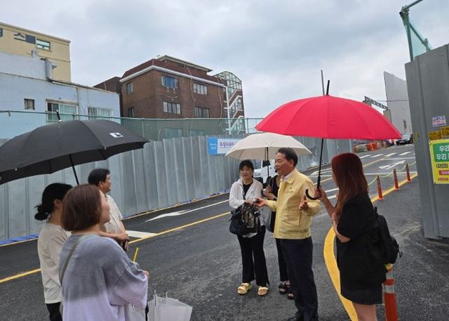 안성환의원, 아이들의 통학로 민원현장에서 ~