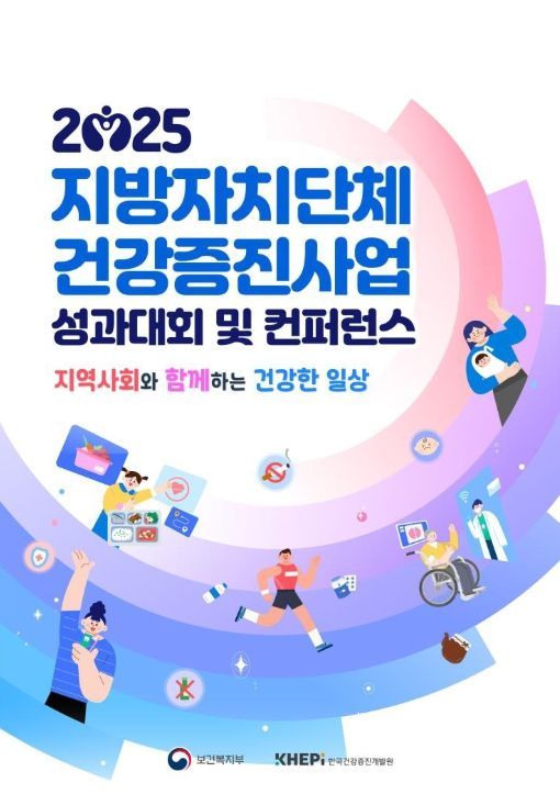 2025년 지방자치단체 건강증진사업 성과대회 및 콘퍼런스 포스터