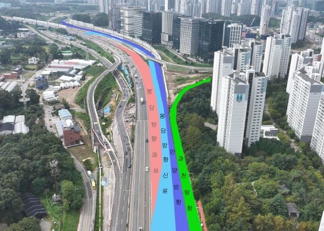 국도47호선 우회도로 안양뱡향 17일 임시 개통