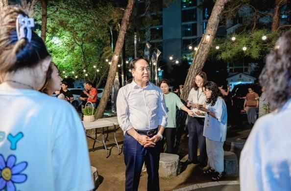 오산시, 아파트 야간경관 밝히다