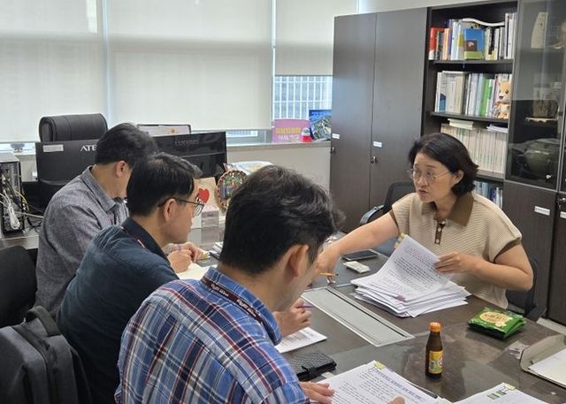 신미숙 의원, 현민초 옹벽 붕괴 위험…철거 및 안전대책 긴급 회의