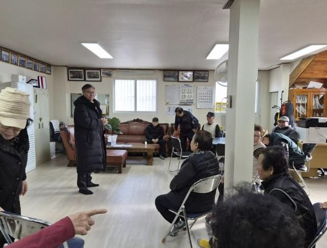 양주시 회천2동, 한파 대비 경로당 방문해 어르신 안부 살펴