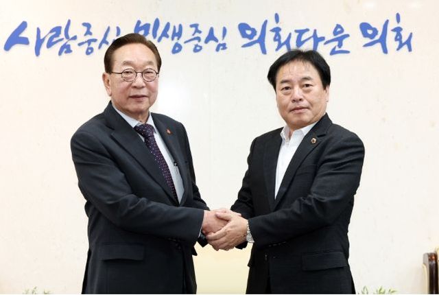 김동규 의원, ‘백범 장손’ 김진 광복회 상임부회장 접견