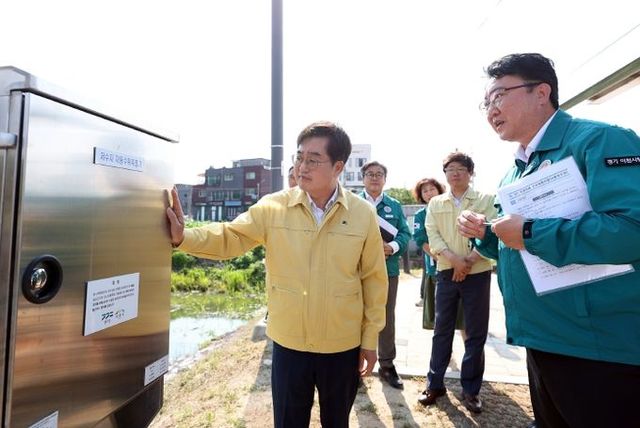 김동연, 이천 사음저수지 찾아 여름철 인명피해 긴급예방사업 현장 점검