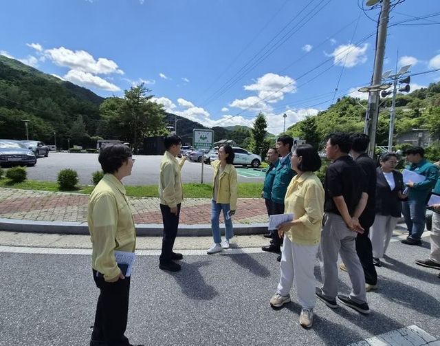 안전관리실장 가평 산장 관광지(야영장) 점검사진