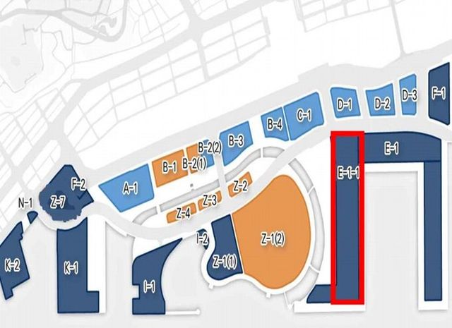 위치도(북항 1단계 재개발 부지 해양클러스터 E-1-1)