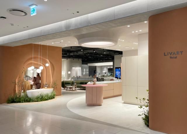 여의도 더현대 서울점에 마련된 리바트 토탈 매장 전경 사진현대리바트