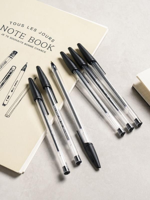 아성다이소 저점도 투명 캡볼펜 사진아성다이소 