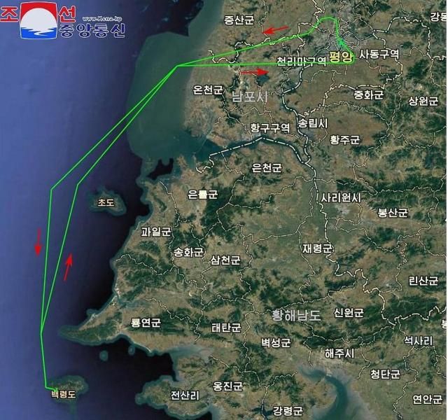 북한이 주장한 한국 무인기의 북한 비행 경로 그래픽 사진연합뉴스 